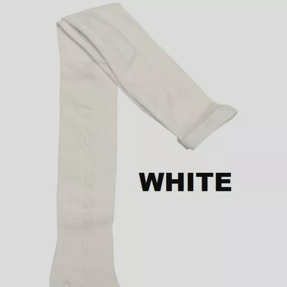 Zubii Girls Footed Tights White Navy Size 6 Pack of 2 - Picture 3 of 10